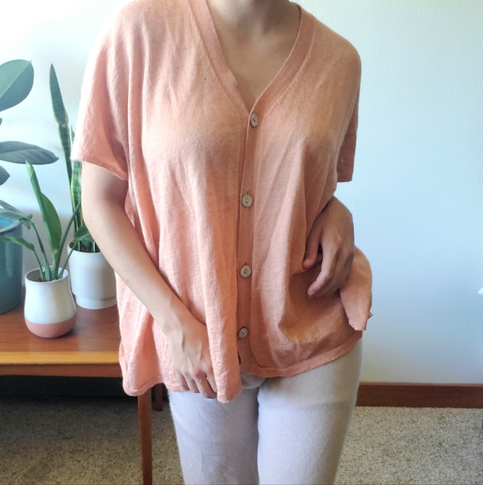Eileen fisher silk knit top
